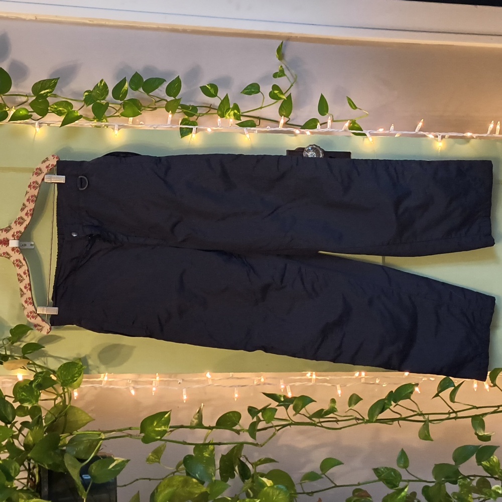Men's I3 Black Full Leg Zip Open Snowpants Ski Winter L